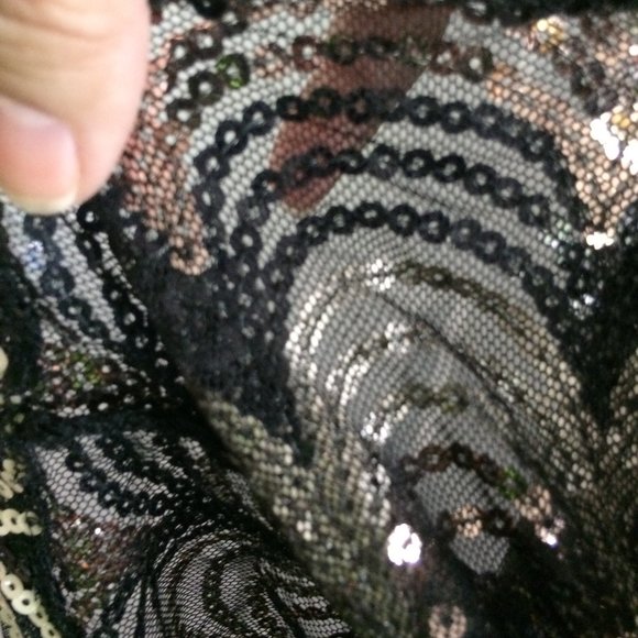 Crystal Doll Sequined Bodycon Dress Juniors Large - Picture 4 of 8